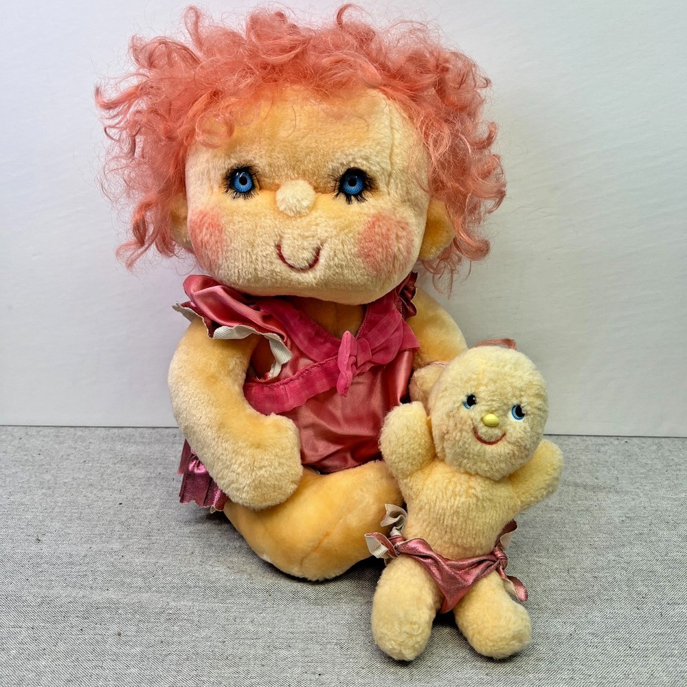 Vintage Kenner 1985 Hugga Bunch Huggins Plush Doll Baby Hugglet Hug-a-bye